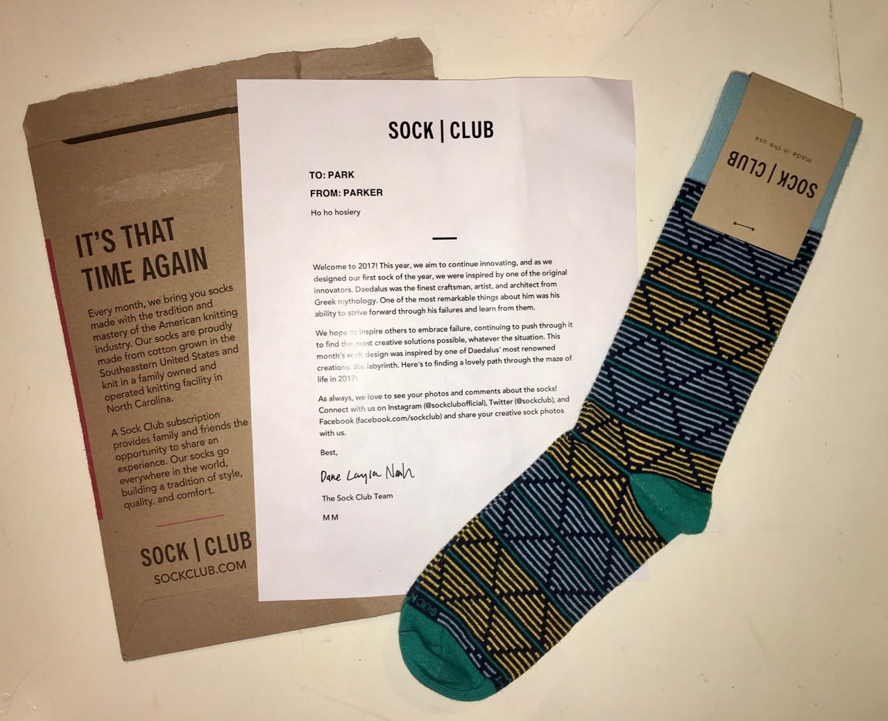 Sock Club Story Marketing