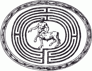 The minotaur in the labyrinth 
