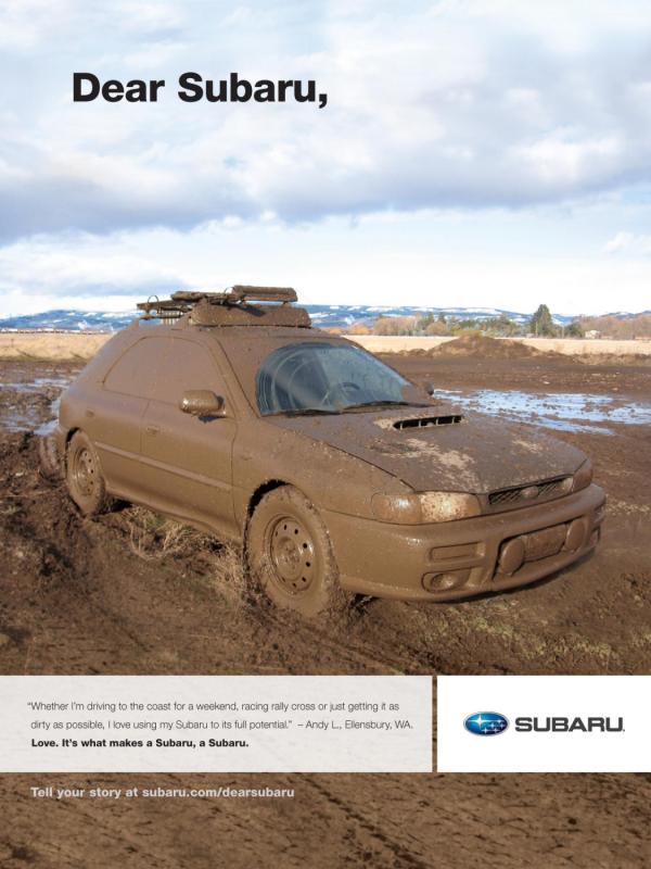Brand storytelling, Subaru