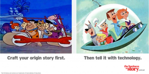 Business storytelling and your brand story in content marketing online.