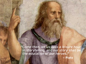 Plato, brand storytelling, business storytelling, leadership storytelling, storytelling speaker