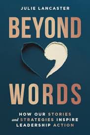 Beyond Words book cover by Julie Lancaster featuring 31 leadership challenges solved through storytelling
