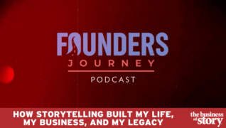 Park Howell, the World's Most Industrious Storyteller, presenting storytelling strategies for entrepreneurship, business growth, and legacy building on stage at the Founders Journey Podcast.