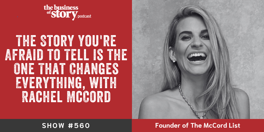 Park Howell and Rachel McCord on the Business of Story podcast discussing how to turn trauma into a powerful platform