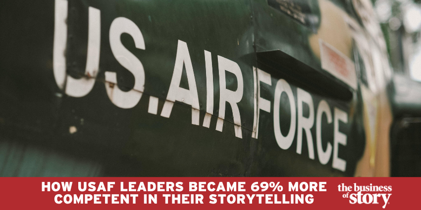 Park Howell delivering ABT Framework leadership storytelling training to U.S. Air Force Research Laboratory leaders — 69% communication competency gain achieved