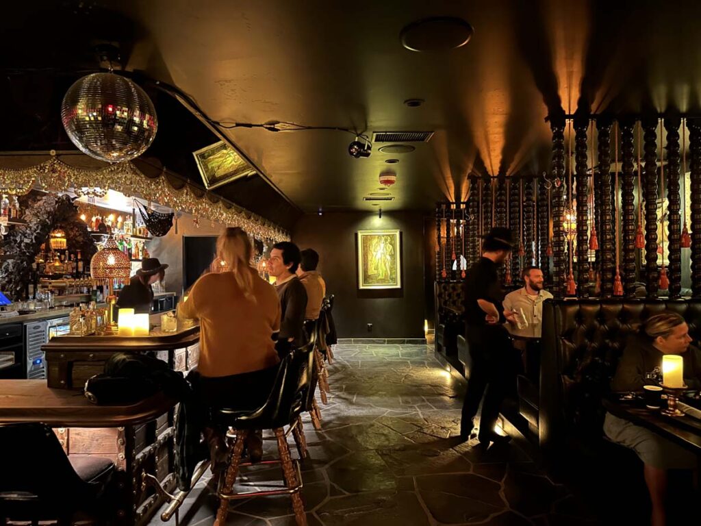 Jacuma Hot Springs Resort in Southern California's high desert — the boutique resort owned by Corbin Winter and home to bartender Caedon Howell, whose precision cocktail craft inspired Park Howell's neurochemical storytelling framework in The Business of Story.