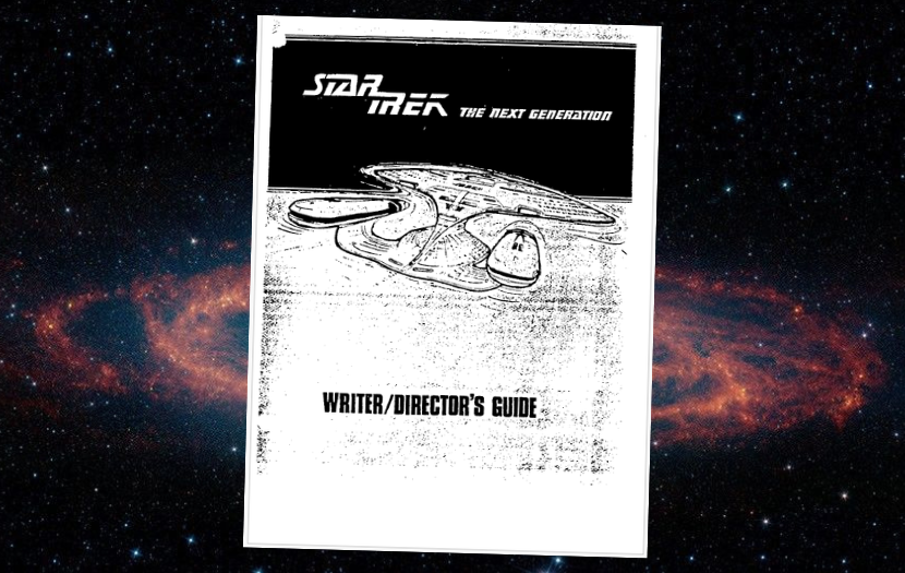 The official 1987 Star Trek: The Next Generation Writers’/Directors’ Guide, also known as the TNG Show Bible. This comprehensive document, co-authored by Gene Roddenberry and David Gerrold, provided narrative governance, character guidelines, and creative rules for the expanded Star Trek universe. Essential reference for anyone studying story operations, brand narrative discipline, and the evolution of franchise storytelling.