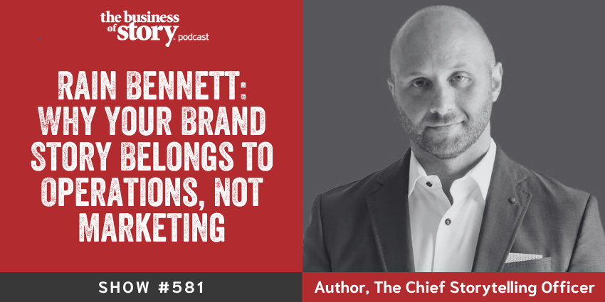 Rain Bennett and Park Howell discuss brand story governance, Chief Storytelling Officer, and Narrative Operating System